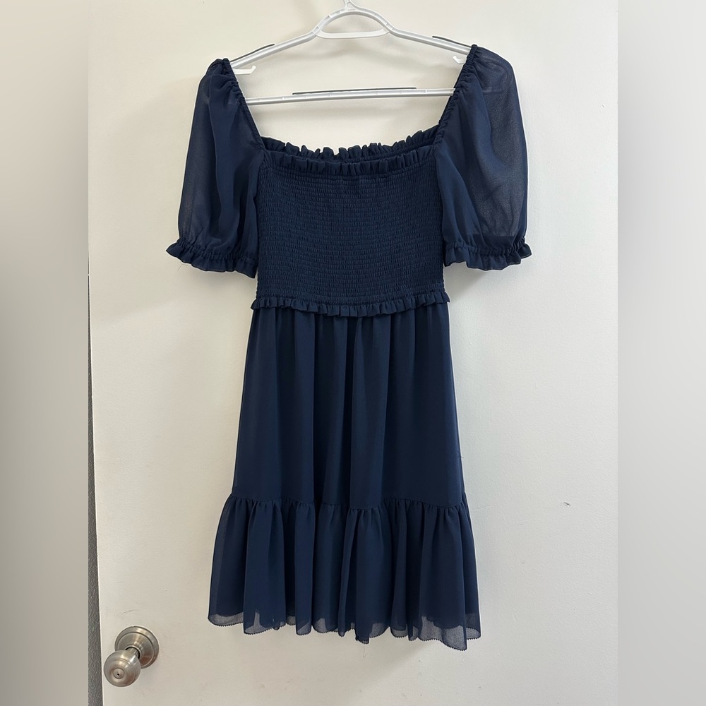 Aritzia Navy Blue Casual Dress